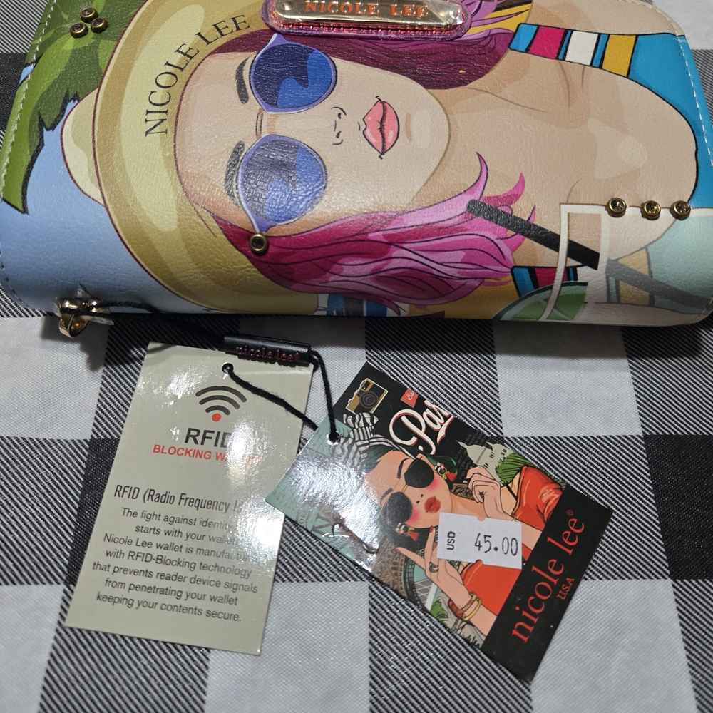 Nicole Lee Colorful Graphic Wallet